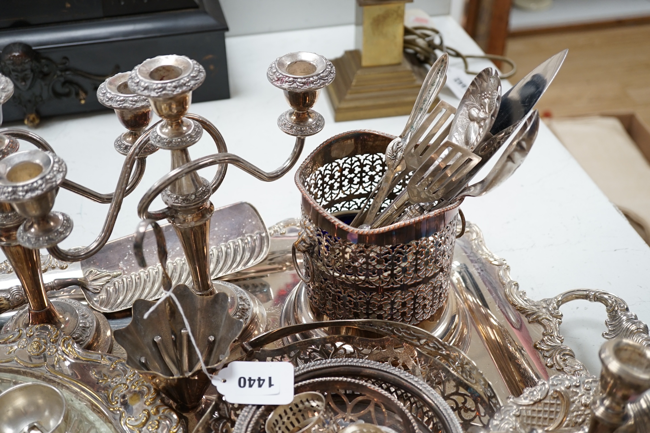 A group of plated wares